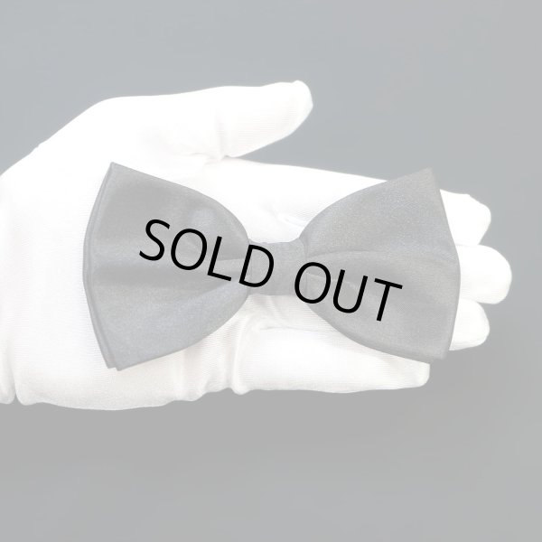 画像7: 蝶ネクタイ メンズ 無地 ブラック サテン ボウタイ フック式 簡単着脱 ワンタッチ 結婚式 記念日 仮装 イベント きらきらぷんぷん丸 BWT-001 (7)