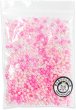 画像1: パールビーズ カラフル 3mm【ピンク系】 約998粒 穴あり 両穴 樹脂 丸玉 光沢 大容量 お得セット ミックス 手芸用品 ハンドメイド きらきらぷんぷん丸 CB-073 (1)