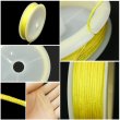画像3: ナイロン紐【イエロー】0.8mm×10m 細紐 編み紐 ナイロン糸 マクラメ ミサンガ ブレスレット ビーズコード DIY 手芸用 きらきらぷんぷん丸 CNC-005 (3)