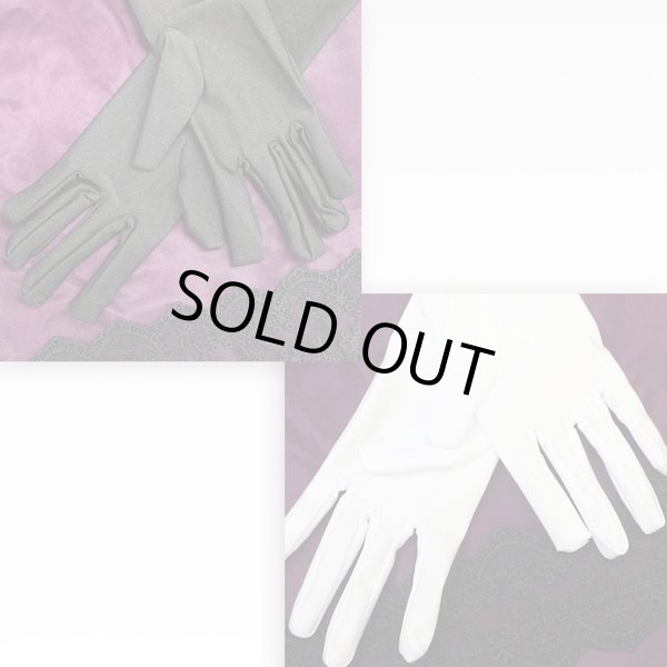 画像5: [きらきらぷんぷん丸] ロンググローブ 手袋 サテン風 【ブラック ホワイト】 ウェディング ブライダル 花嫁 オペラ コスプレ セクシー COS-016 (5)