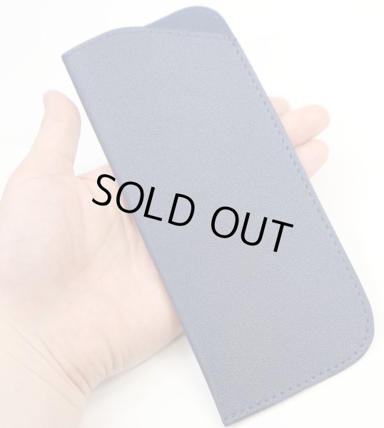 画像6: メガネケース 合皮 革 【ネイビー】 紺 スリム 眼鏡ケース サングラスケース PUレザー 可愛い おしゃれ 薄型 コンパクト 軽量 きらきらぷんぷん丸 EGC-017 (6)