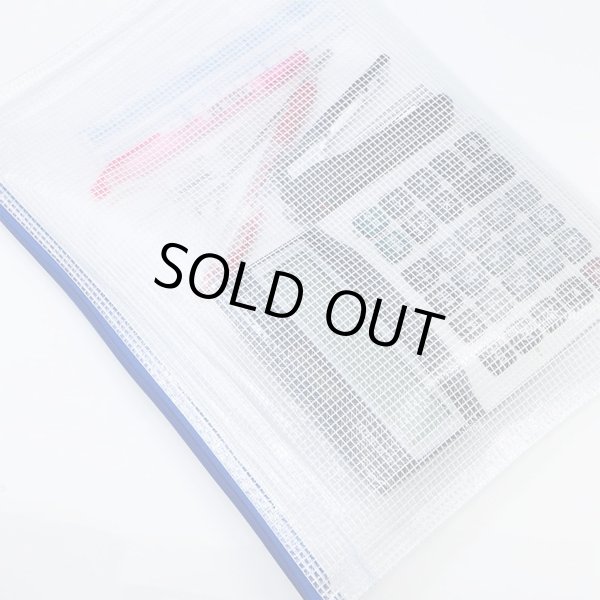 画像7: ジッパー式 ファイルケース A5 5枚入り（白色）x〔1セット〕 メッシュ 防水 袋 収納 バッグ きらきらぷんぷん丸 FLEW-002 (7)