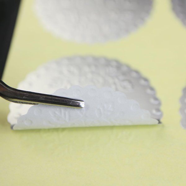 画像6: ギフトシール シルバー 丸 For You エンボスシール 直径40mm 5シート入り プレゼント きらきらぷんぷん丸 FSEL-002 (6)