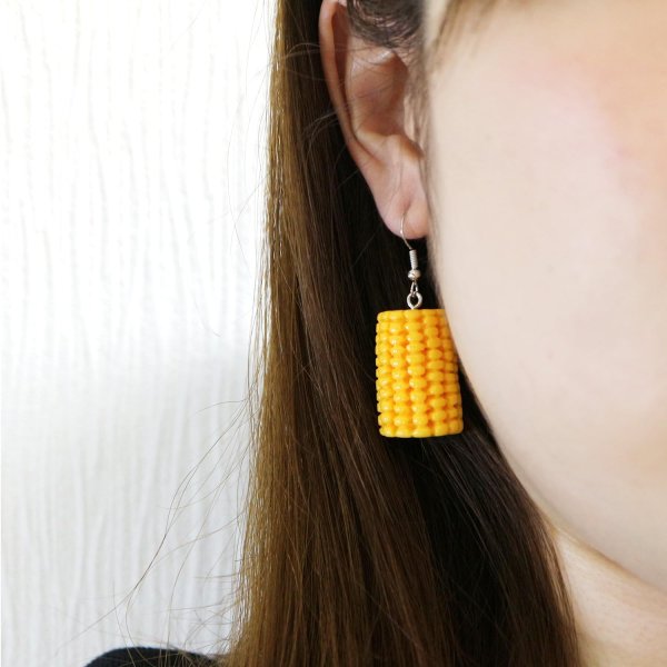 画像6: 食品サンプルピアス フックピアス おもしろピアス とうもろこし ミニチュアフード きらきらぷんぷん丸 FSP-H-006 1個 (6)