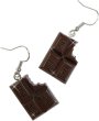 画像1: 食品サンプルピアス フックピアス おもしろピアス チョコレート ミニチュアフード きらきらぷんぷん丸 FSP-H-007 1個 (1)