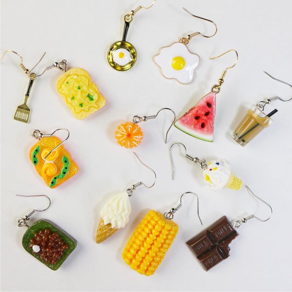 画像7: 食品サンプルピアス フックピアス おもしろピアス ソフトクリーム ミニチュアフード きらきらぷんぷん丸 FSP-H-009 1個 (7)
