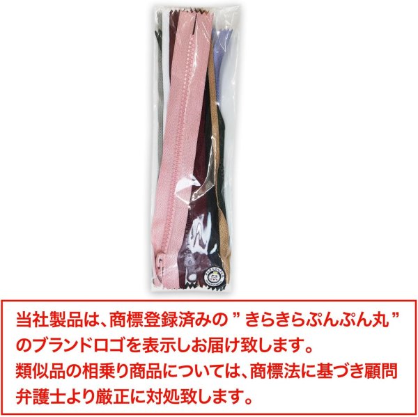 画像2: ファスナー 20cm ジッパー 手芸 テープ 修理【ミックスカラー 10本入り】ハンドメイド きらきらぷんぷん丸 FSR-001 (2)