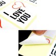 画像6: ギフトシール 【I LOVE YOU】 120枚入り 44x44mm メッセージシール バレンタイン 感謝 プレゼント ラッピング アイラブユー ステッカー 正方形 日本製 (6)