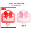 画像3: ギフトバッグ チャック付き リボン 200x140mm 【レッド】 5枚入り ラッピング 手提げ袋 プレゼント お菓子 マチ付き ハンドバッグ きらきらぷんぷん丸 GLB-003 (3)