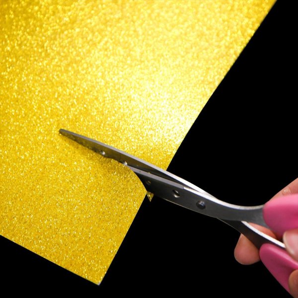 画像6: 【グリッターシート】グリッターペーパー A4 厚紙【ゴールド 10枚】粘着なし 金 粉が落ちにくい フリーカット 台紙 工作 DIY ラメ きらきらぷんぷん丸 GP-001 (6)