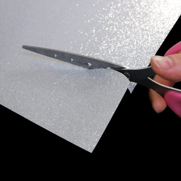 画像6: 【グリッターシート】グリッターペーパー A4 厚紙【シルバー 10枚】粘着なし 銀 粉が落ちにくい フリーカット 台紙 工作 DIY ラメ きらきらぷんぷん丸 GP-002 (6)