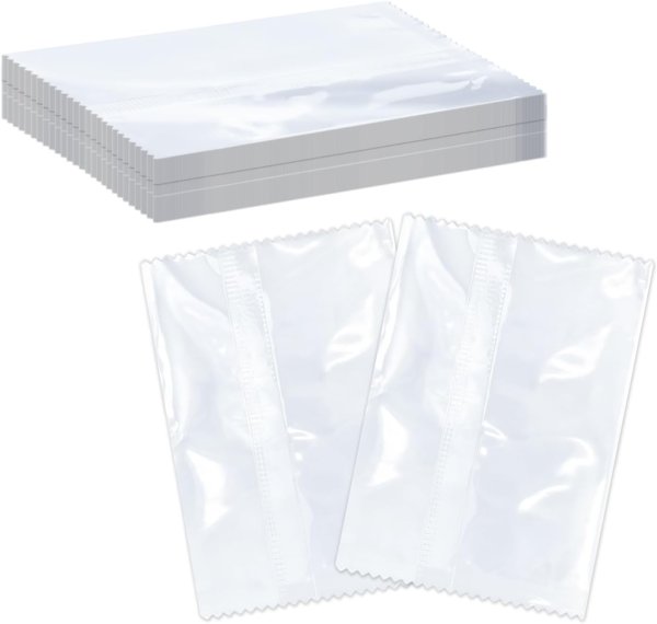 画像1: 熱圧着袋 透明 97枚 内寸70x80mm ギザギザ ラッピング 包装 ハンドメイド ヒートシール アイロン シーラー かわいい おしゃれ きらきらぷんぷん丸 GRA-004 (1)