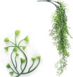 画像1: フェイクグリーン 造花 観葉植物 約80cm 【グリーン】 緑 インテリア 雑貨 人工 水やり不要 ハンギング 吊り下げ・壁掛けにも きらきらぷんぷん丸 GRDN-012 (1)