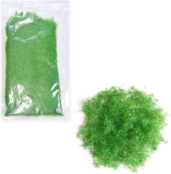 画像1: ジオラマスポンジターフ 約40g入り 【ライトグリーン】 緑 芝生 草 木 苔 自然 パウダー テラリウム ミニチュア フェイクモス きらきらぷんぷん丸 GRDN-013 (1)