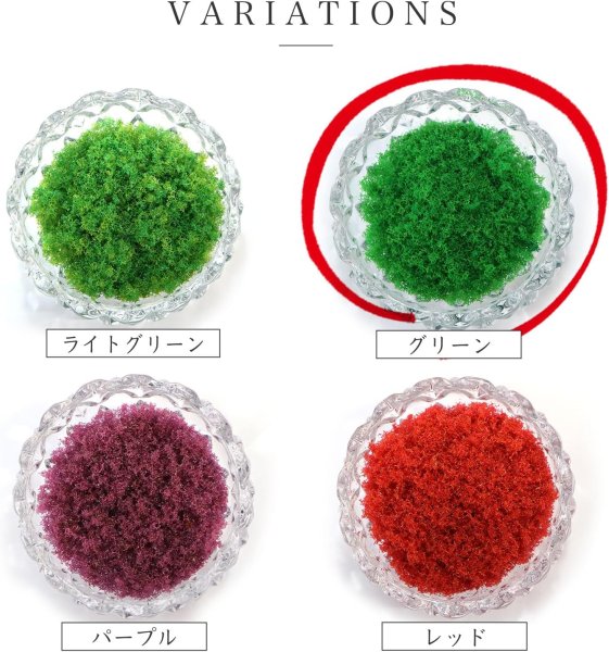 画像6: ジオラマスポンジターフ 約40g入り 【グリーン】 緑 芝生 草 木 苔 自然 パウダー テラリウム ミニチュア フェイクモス 鉄道模型 きらきらぷんぷん丸 GRDN-014 (6)