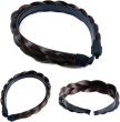 画像5: 三つ編み カチューシャ【ダークブラウン】 茶色 ヘアアクセサリー 三編み 髪飾り 可愛い ヘアバンド ヘアアレンジ 編み込み きらきらぷんぷん丸 HEK-009 (5)