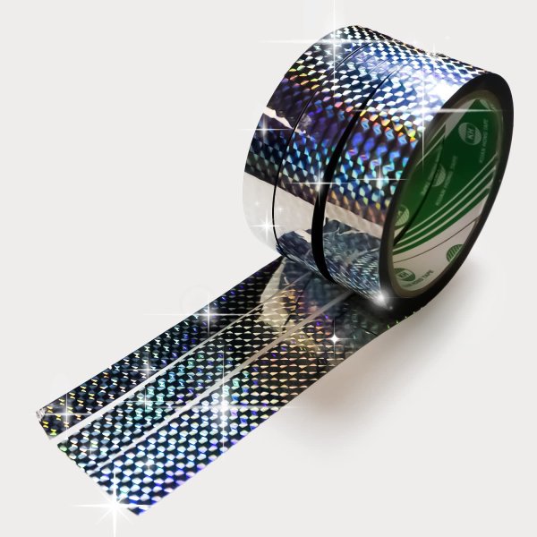 画像7: 【ホログラムテープ】粘着あり デコレーション ラッピング用に【約15mm×50m】1巻 きらきらぷんぷん丸 HG-002 (7)