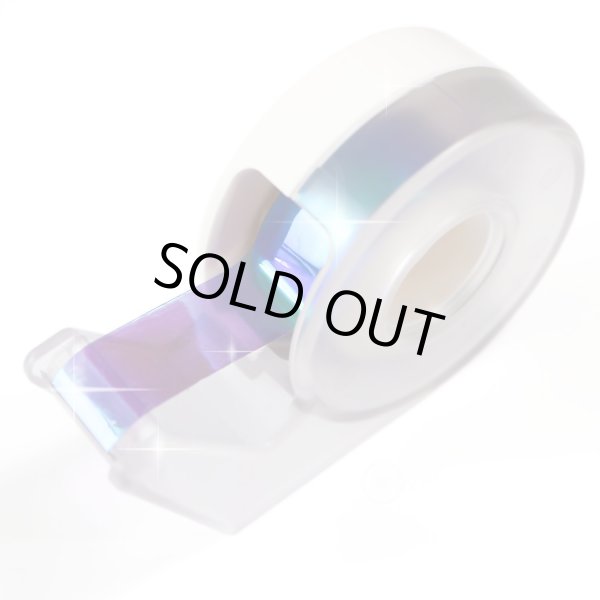 画像4: オーロラテープ【ブルー】粘着あり OPPテープ ホログラム デコレーション ラッピング用に【約15mm×5m】4巻 きらきらぷんぷん丸 HG-015 (4)