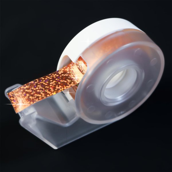 画像3: ホログラムテープ 金 ゴールド 粘着あり キラキラ デコレーション ラッピング シール 2巻入り【約15mm×5M】きらきらぷんぷん丸 HG-021 (3)