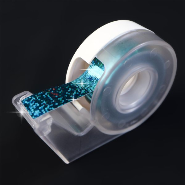 画像3: ホログラムテープ 水色 ライトブルー 粘着あり キラキラ デコレーション ラッピング シール 2巻入り【約15mm×5M】きらきらぷんぷん丸 HG-024 (3)