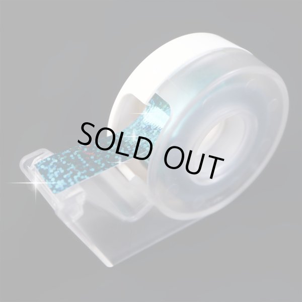 画像3: ホログラムテープ 水色 ライトブルー 粘着あり キラキラ デコレーション ラッピング シール 2巻入り【約15mm×5M】きらきらぷんぷん丸 HG-024 (3)