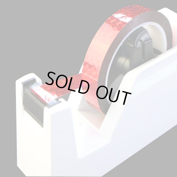 画像4: ホログラムテープ メッキテープ レッド キラキラ 粘着あり デコレーション ラッピングに 18mm×50m きらきらぷんぷん丸 HG-042 1巻 (4)