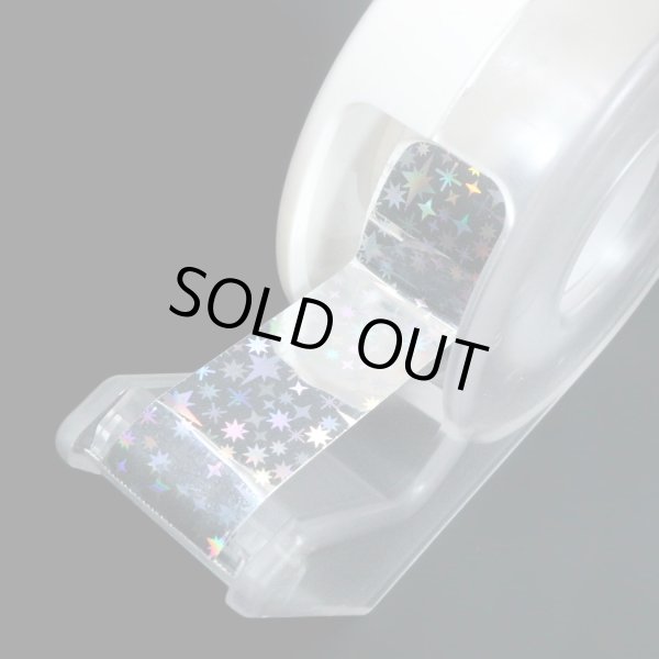 画像4: ホログラムロールテープ 星（約15mm×5ｍ）1巻 粘着あり デコレーション ラッピング キラキラ きらきらぷんぷん丸 HG-072 (4)