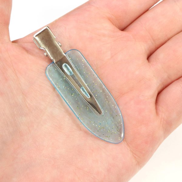 画像6: 訳あり ヘアクリップ 前髪 ラメ クリアカラー 60mm 10個入り カラフル 5色セット ヘアピン 髪留め ヘアアクセ かわいい 透明 きらきらぷんぷん丸 HPNN-027 (6)