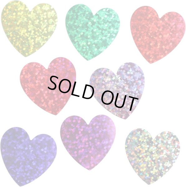 画像4: ホログラムロールシール カラフル ミックス ハート ギフトシール ラッピング デコレーション 約500枚入りx〔1セット〕 シールサイズ約25×25mm 大容量 きらきらぷんぷん丸 HRS-005 (4)