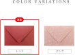 画像6: ヴィンテージ調封筒 おしゃれ 無地 ダイヤ貼 10枚 【レッド】 赤 165x110mm 洋2封筒に近い アンティーク レトロ 厚手 横入れ 手紙 きらきらぷんぷん丸 HUT-014 (6)