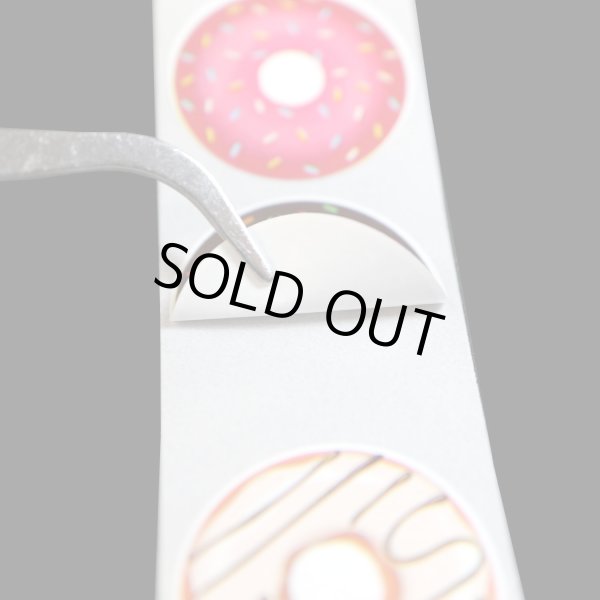 画像5: ロールシール ドーナツ柄 食べ物シール ギフトシール ラッピング デコレーション ステッカー 〔約500s〕入 シールサイズ直径25mm 大容量 きらきらぷんぷん丸 RLS-001 (5)