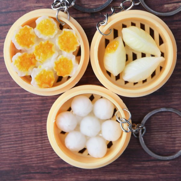 画像7: 【アウトレット】食品サンプル キーホルダー 【餃子】 中華 料理 鍵 カバン バッグ インテリア雑貨 フェイクフード KR-009 1個 (7)