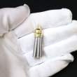 画像4: タッセル チャーム カン付【グレー】5本セット スエード 手芸 装飾 ミニ ハンドメイド アクセサリー キーホルダー ストラップ きらきらぷんぷん丸 KTSL-002 (4)
