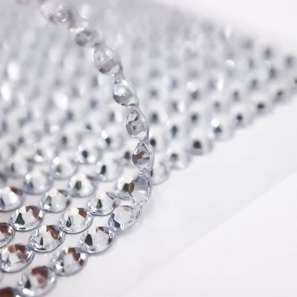 画像4: 084 ラインストーンシール(デコシール) ジュエリータイプ 5ミリ【シルバー】1シート (4)