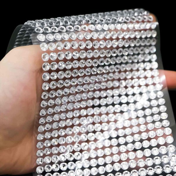 画像5: 084 ラインストーンシール(デコシール) ジュエリータイプ 5ミリ【シルバー】1シート (5)