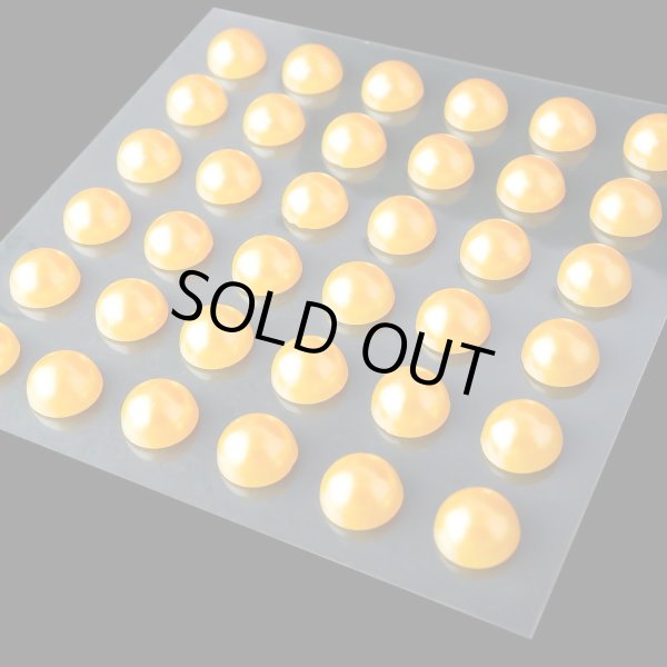 画像4: 089 ラインストーンシール(デコシール) パールタイプ 8ミリオレンジ2シート きらきらぷんぷん丸 (4)