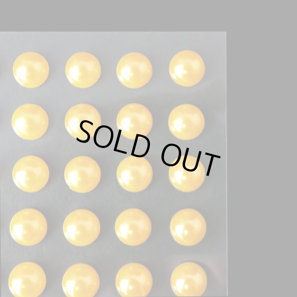 画像5: 089 ラインストーンシール(デコシール) パールタイプ 8ミリオレンジ2シート きらきらぷんぷん丸 (5)