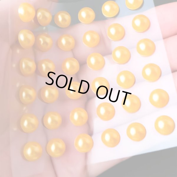 画像6: 089 ラインストーンシール(デコシール) パールタイプ 8ミリオレンジ2シート きらきらぷんぷん丸 (6)