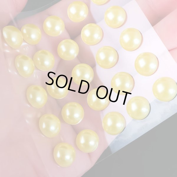 画像6: 096 ラインストーンシール(デコシール) パールタイプ 10ミリ【イエロー】2シート きらきらぷんぷん丸 (6)