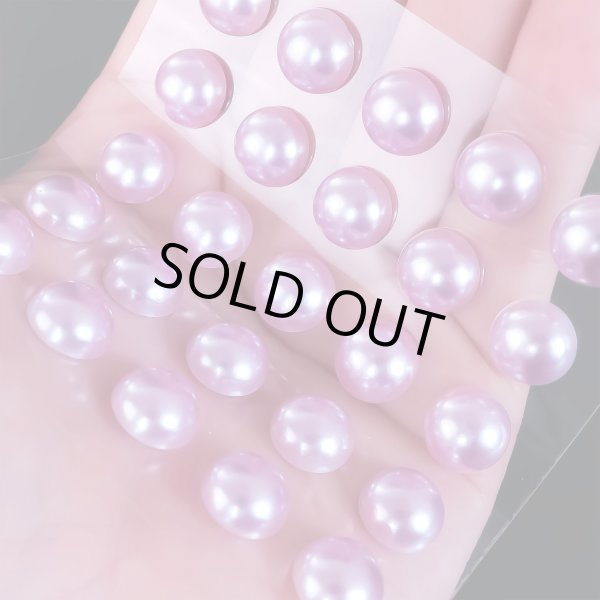 画像6: 103 ラインストーンシール(デコシール) パールタイプ 10ミリ【ライトパープル】2シート きらきらぷんぷん丸 (6)