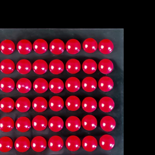 画像5: 112 ラインストーンシール(デコシール) パールタイプ 6ミリ【レッド】1シート (5)