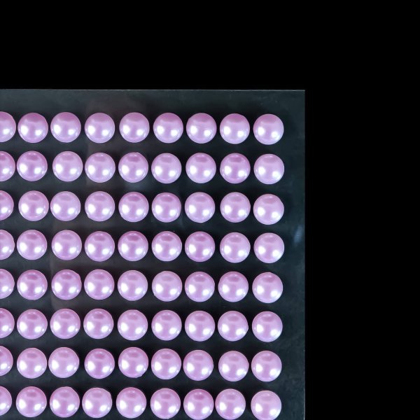 画像5: 113 ラインストーンシール(デコシール) パールタイプ 6ミリ【ライトパープル】1シート (5)