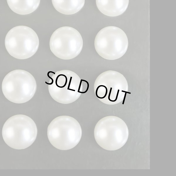 画像5: 131 ラインストーンシール(デコシール) パールタイプ 10ミリ【ホワイト】2シート (5)