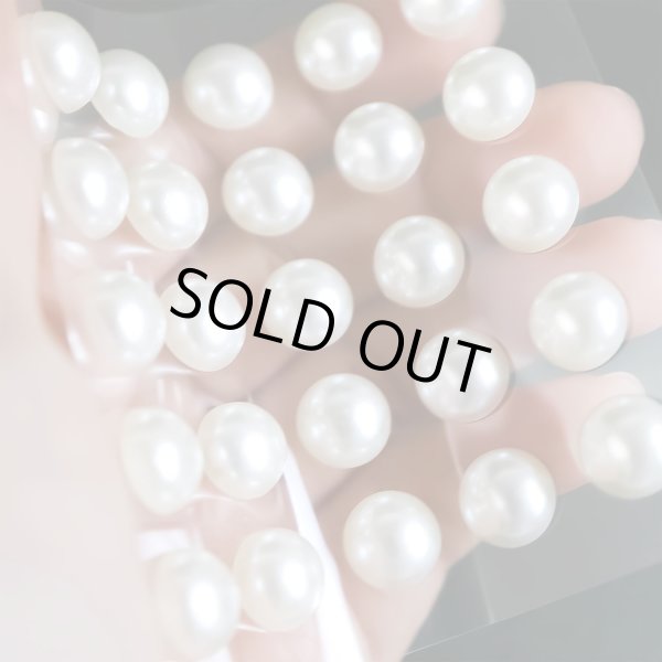 画像6: 131 ラインストーンシール(デコシール) パールタイプ 10ミリ【ホワイト】2シート (6)