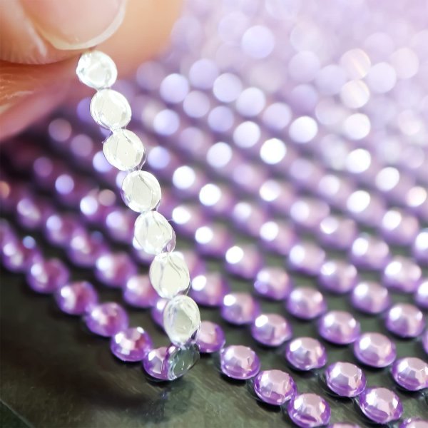 画像4: ラインストーンシール 粘着あり デコレーション スマホ シート ステッカー 大きめスマホサイズ【クリスタル】1シート 120x200mm きらきらぷんぷん丸 S031 (4)