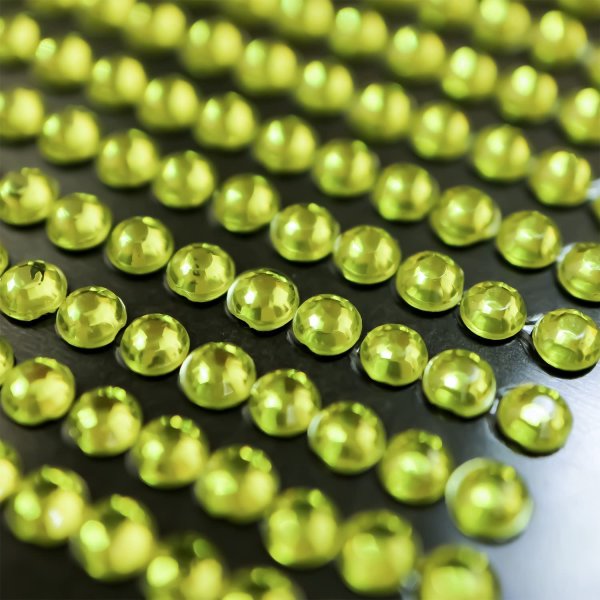 画像6: 134 ラインストーンシール(デコシール) ジュエリータイプ 3ミリ【イエロー】1シート (6)