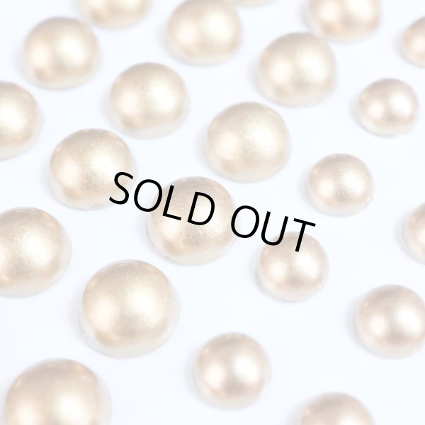 画像5: 141 ラインストーンシール(デコシール) パールタイプ 4〜8ミリ【マットゴールド】1シート (5)