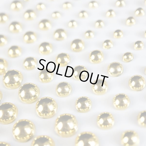 画像5: 【ラインストーンシール デコシール】パールタイプ 4〜8ミリ【メタルゴールド】LS-1431シート (5)