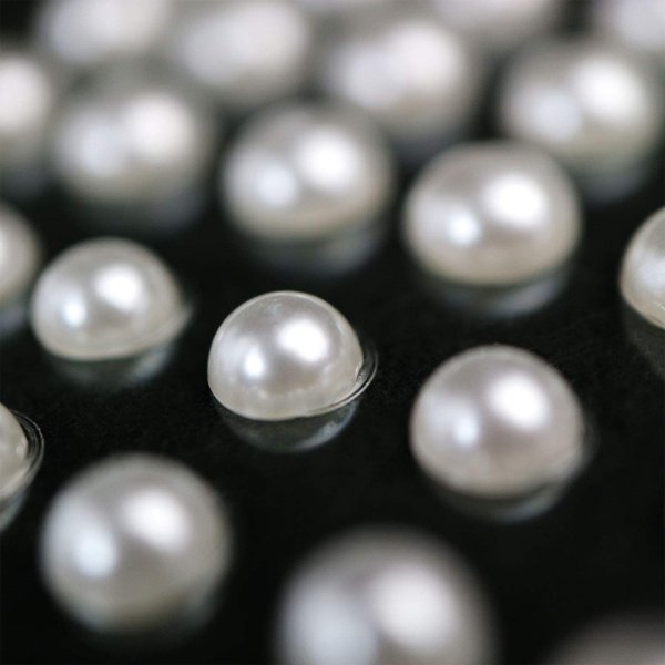 画像4: 076 ラインストーンシール(デコシール) パールタイプ 3〜6ミリ【パール】1シート (4)