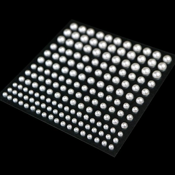 画像7: 076 ラインストーンシール(デコシール) パールタイプ 3〜6ミリ【パール】1シート (7)